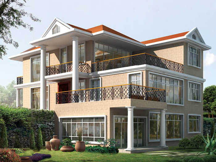 爱体育轻钢别墅每平米价格，大约多少钱？